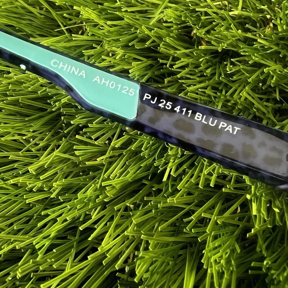 Panama Jack Foster Grant Surf‎ Shield Sunglasses Mirrored Purple Leopard UVA-UVB